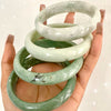 Light Green Jade Bangle Bracelet (LUCK)