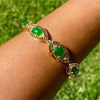 Gold Jade Bracelet (Wealth and Luck)