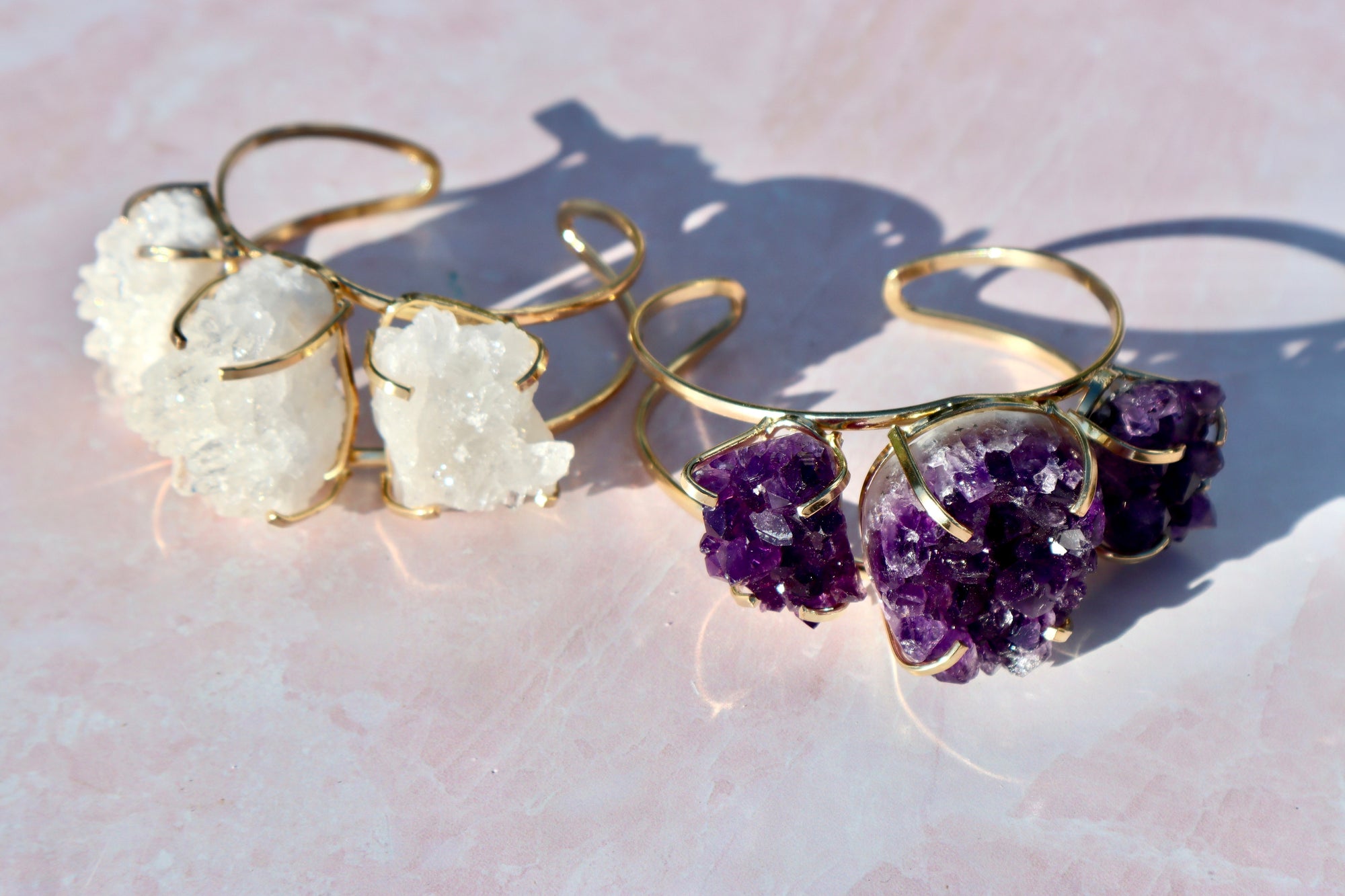Clear Quartz Triple Bracelet