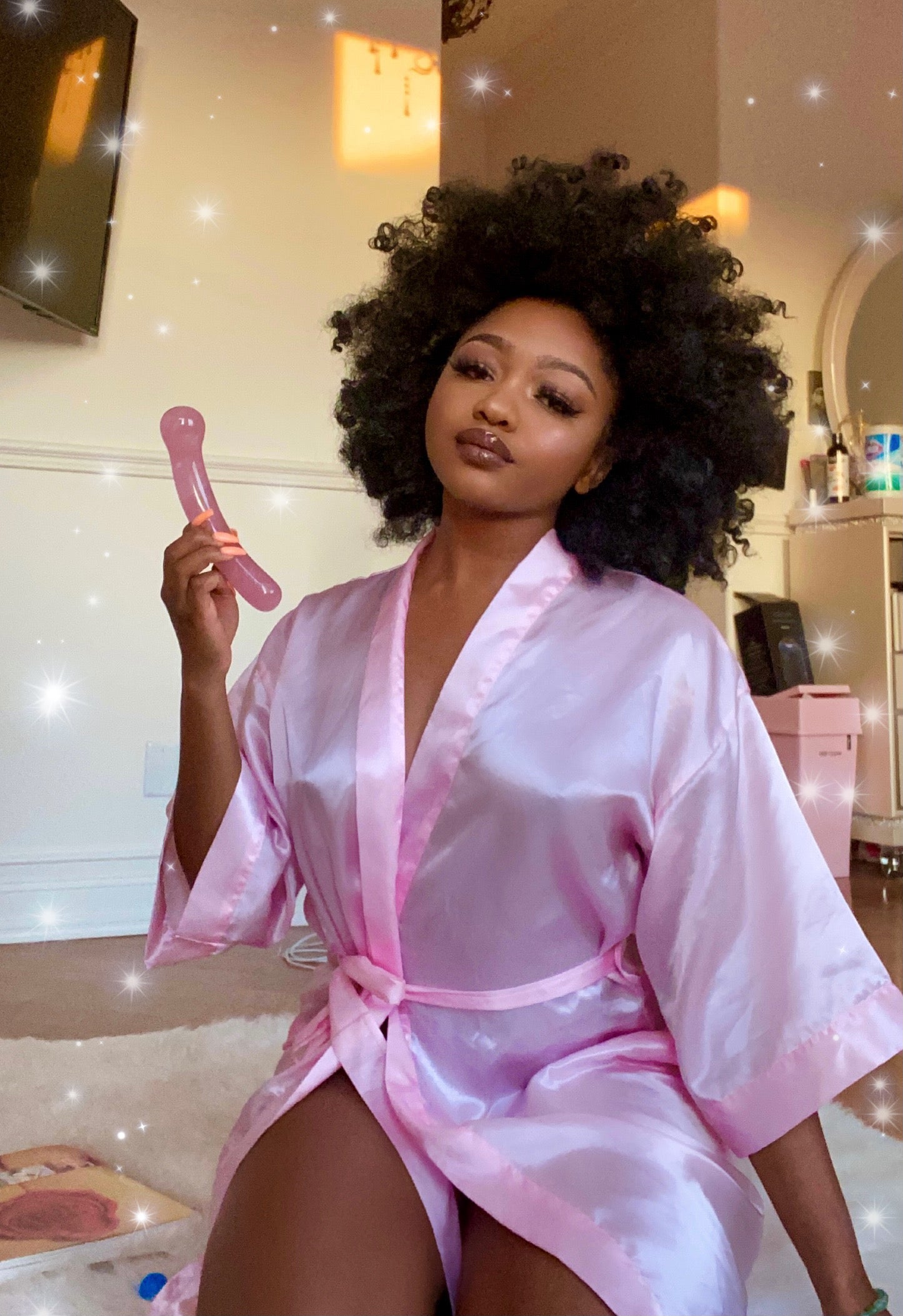 Rose Quartz Yoni Wand (Goddess Energy)