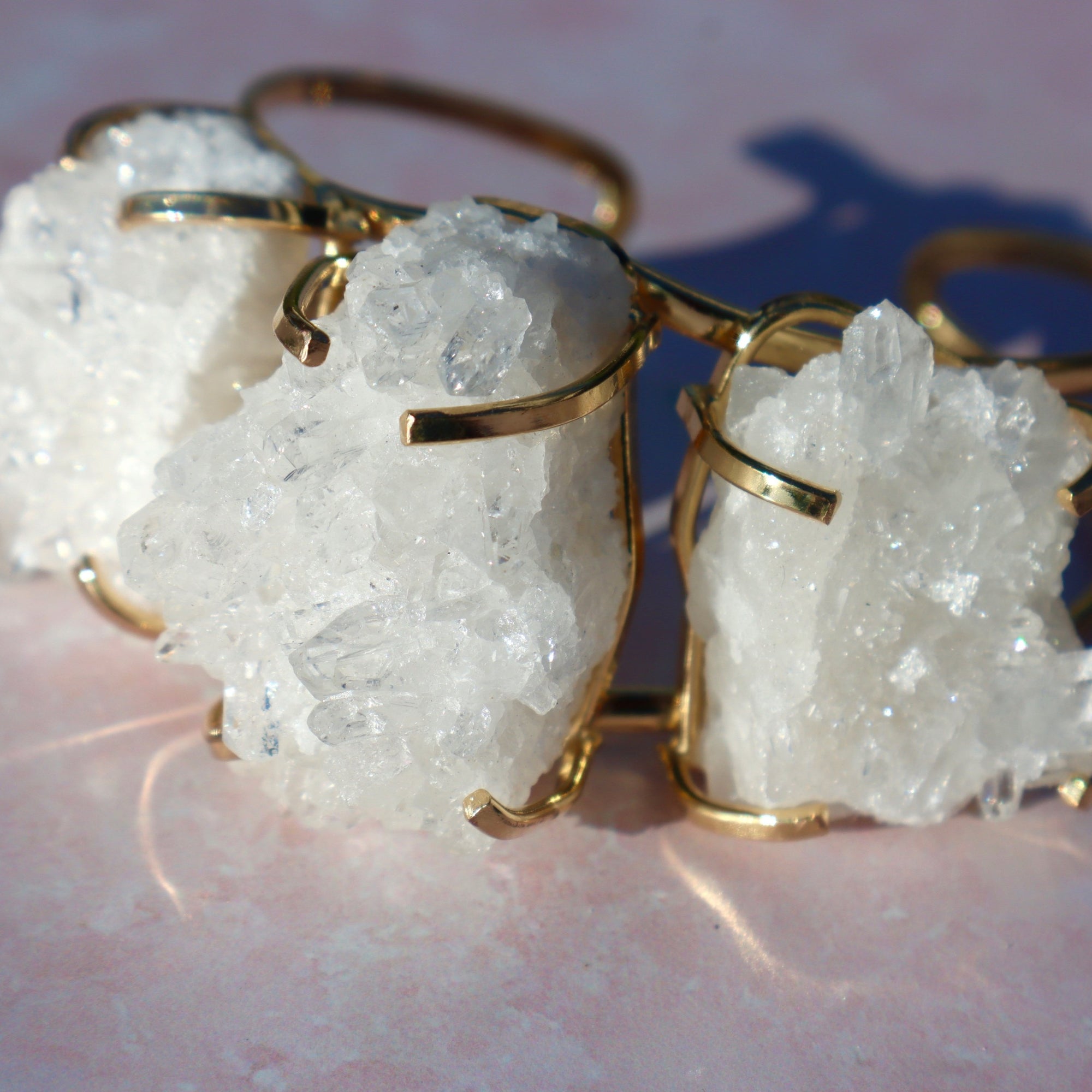 Clear Quartz Triple Bracelet